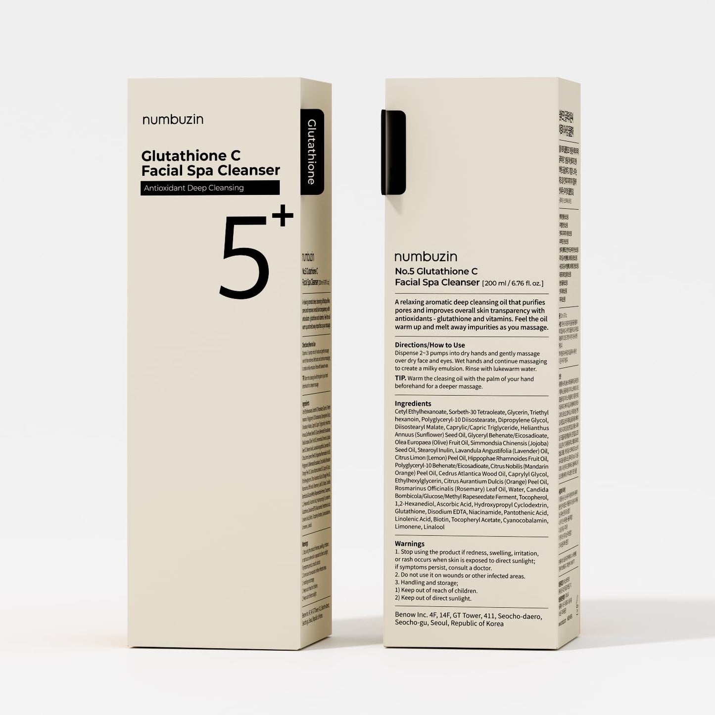 Numbuzin Glutathione C Facial Spa Cleanser: Brighten and Purify Your Skin