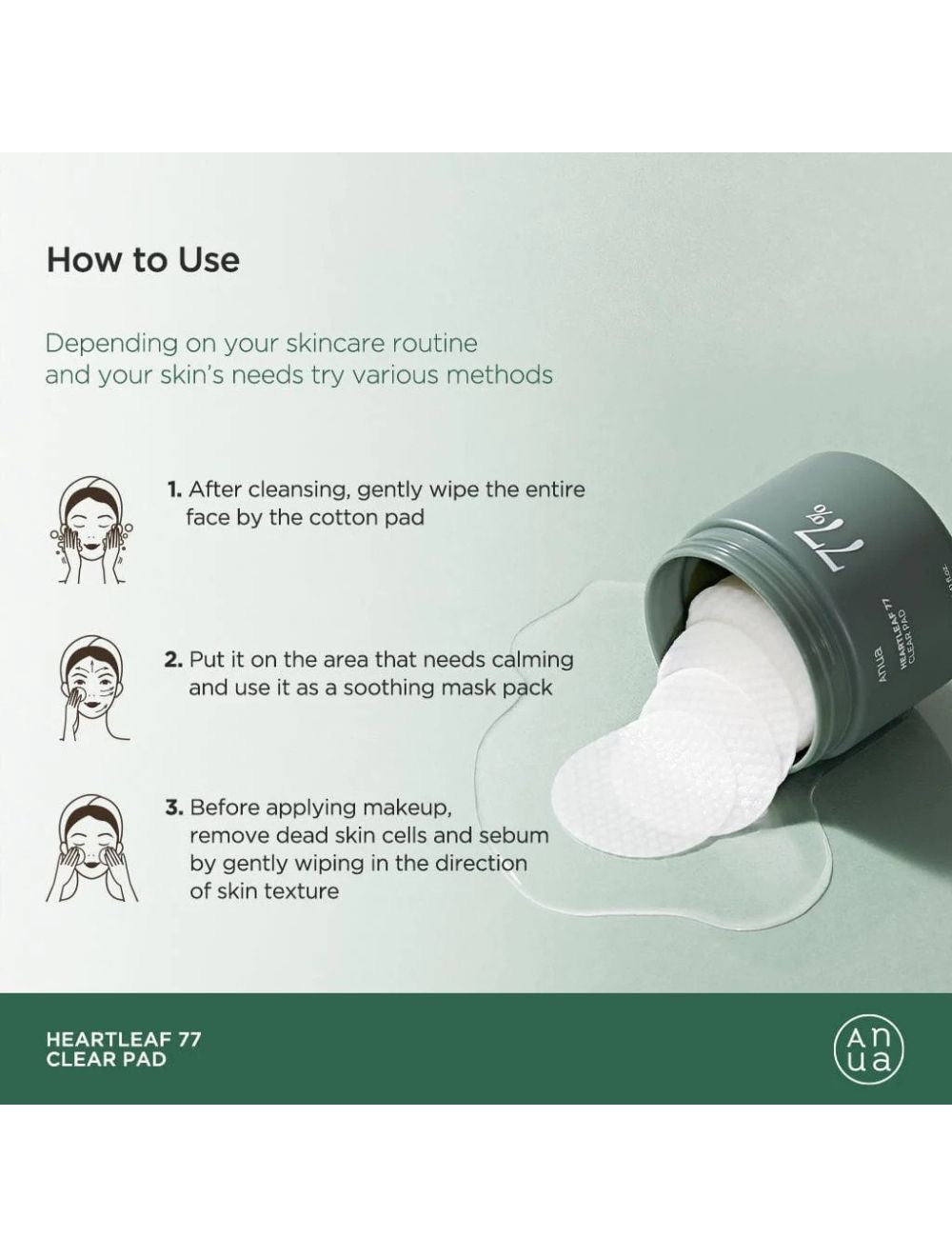 π Anua Heartleaf 77 Clear Pad β Gentle Care for Clear, Healthy Skin π - Think Shop