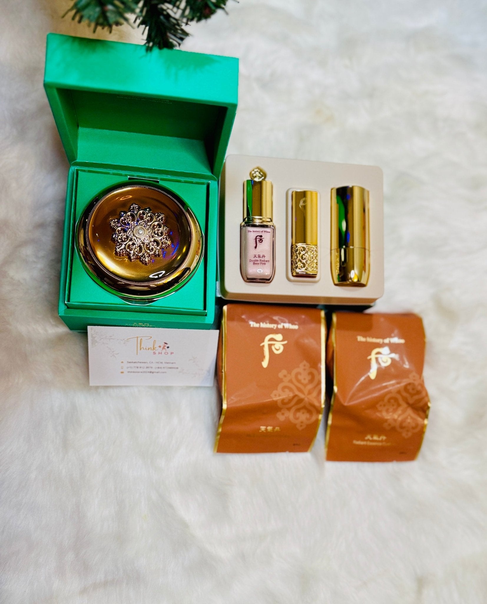 CHEONGIDAN Radian Essence Cushion Set WHOO – 2024 Christmas Edition - Think Shop
