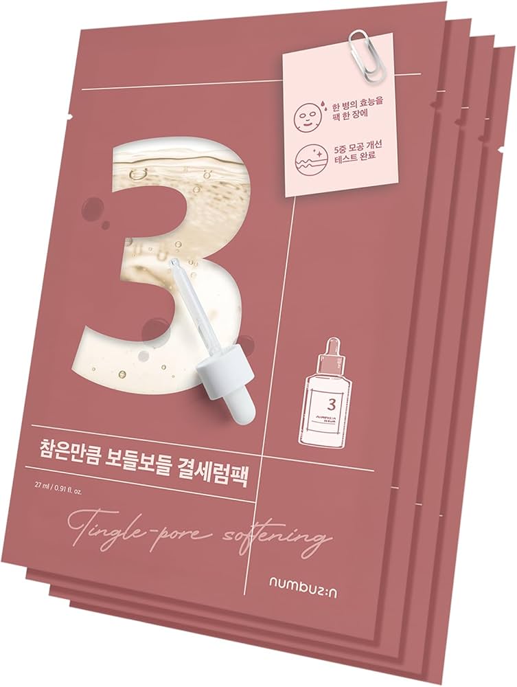 Numbuzin no.3 tingle - pore softening sheet mask (1 peace) - Think Shop